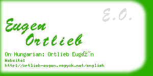 eugen ortlieb business card